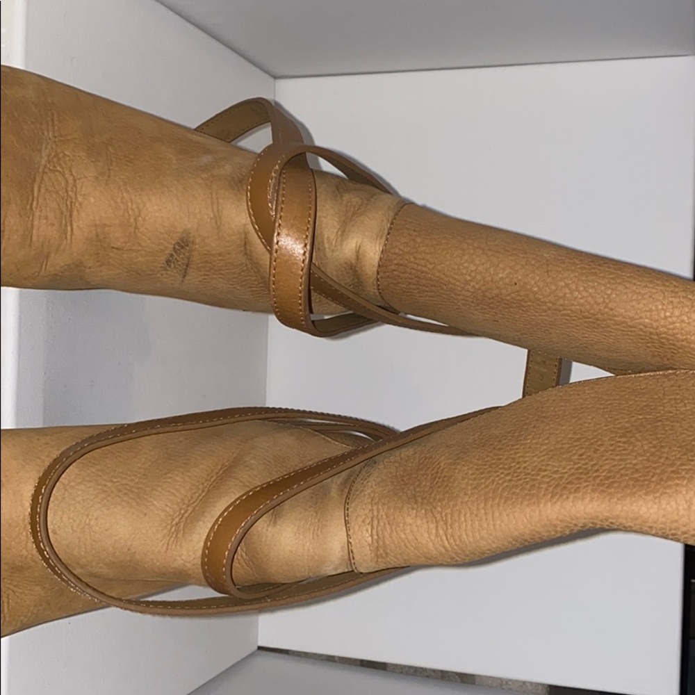 Tory Burch mid calf leather boots